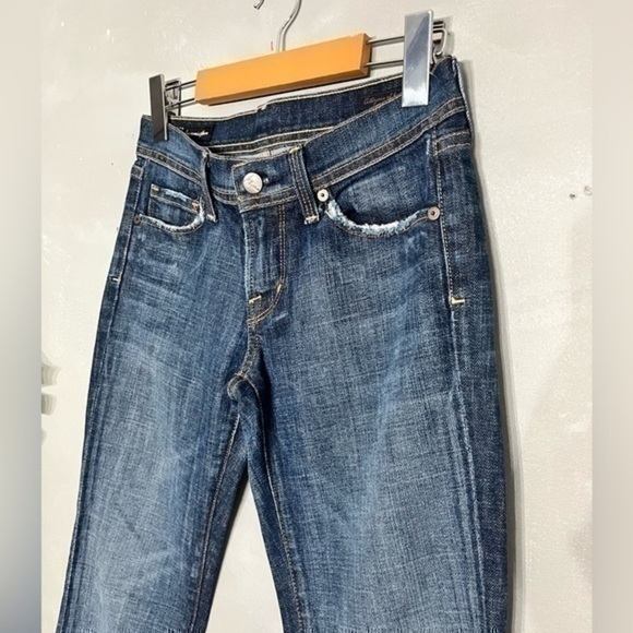 3/$30 _ CITIZENS OF HUMANITY | Y2K Ingrid 002 Dark Wash Low Waist Flare Jeans 25 - Picture 5 of 11